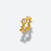 sea coral gem ring (US 6)