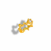 sea coral gem ring (US 6)
