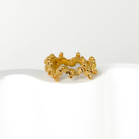 sea coral gem ring (US 6 1/2)